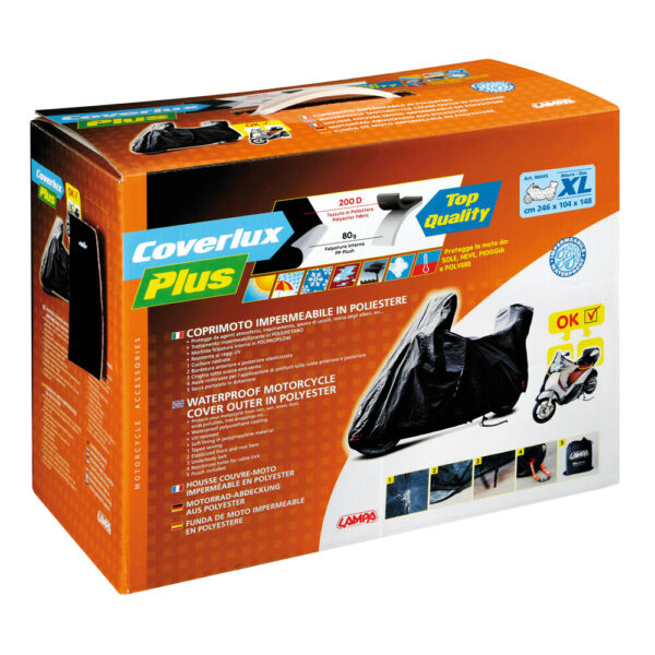 LAMPA - COVERLUX PLUS, husa moto [cu topcase]