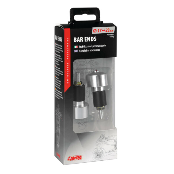 LAMPA - Capete ghidon diam. 17-23mm - argintiu