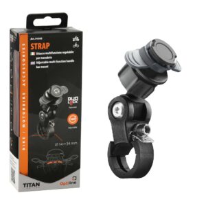 OPTILINE - STRAP inaltator si prindere OPTI-CASE [cu bila] [prindere pe ghidon diam. 14-34mm]