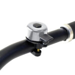 OXFORD BIKE - CLAXON MINI-FLICK - ARGINTIU
