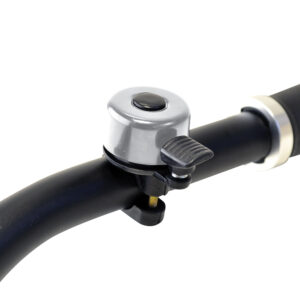 OXFORD BIKE - CLAXON MINI-FLICK - ARGINTIU