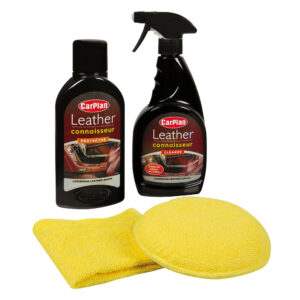 CARPLAN - LEATHER KIT (Cleaner - 500ml + Balsam - 500ml + Burete + Laveta)