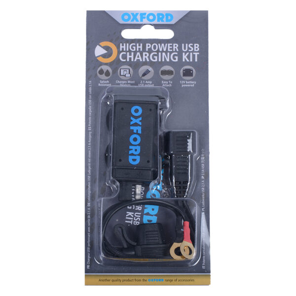 OXFORD - USB 2.1AMP FUSED POWER CHARGING KIT