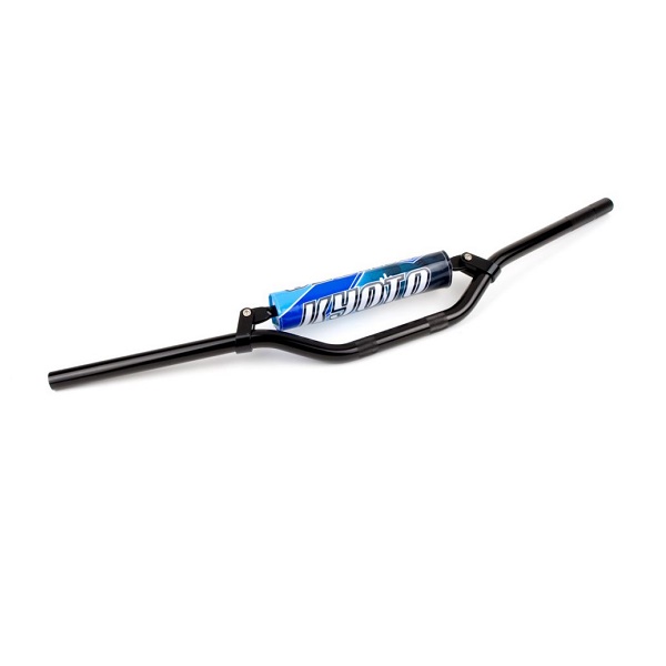 SIFAM - Ghidon HONDA NEGRU T6 CU BARA [LUNG.: 810mm, INALT. 90mm, diam. 22, 2mm + PROT. SPUMA]