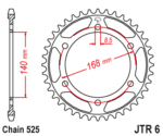 JT - Foaie (spate) JTR6, 42 dinti - BMW F800GS'08 ? 8, 5