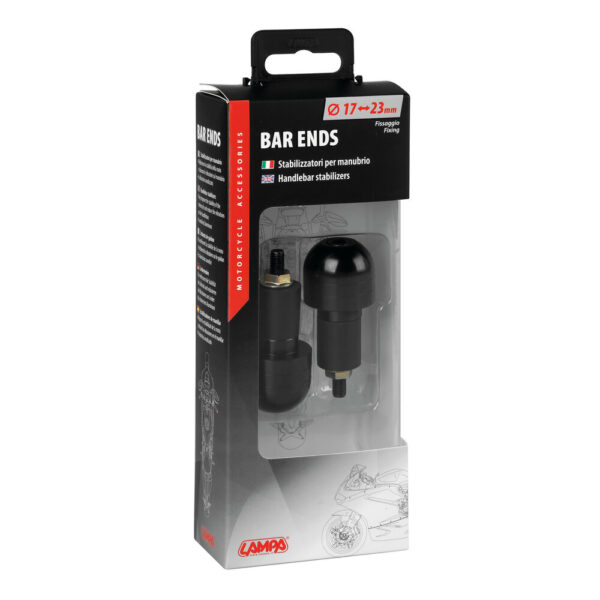LAMPA - Universal bar ends (2 pcs) - Black