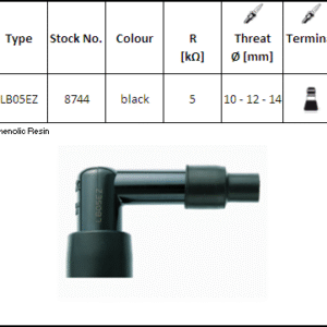 NGK - Pipa bachelita LB05EZ