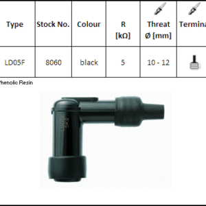 NGK - Pipa bachelita LD05F5