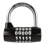 OXFORD - 5-digit Combination Padlock Black