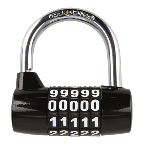 OXFORD - 5-digit Combination Padlock Black
