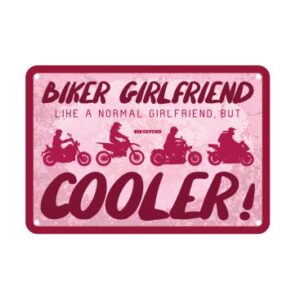 OXFORD - Placuta metalica [30x20cmx0.25mm] Biker Girlfriend Cooler