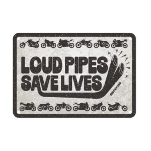 OXFORD - Placuta metalica [30x20cmx0.25mm] Loud Pipes Save Lives