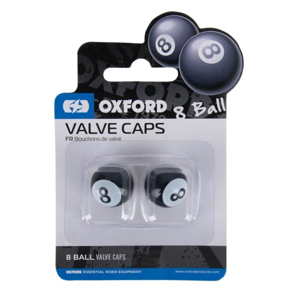 OXFORD - 8 Ball Valve Caps Black