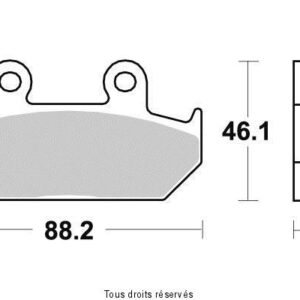 SIFAM - Placute frana KYOTO S1005A = SBS600 [ORGANICE]