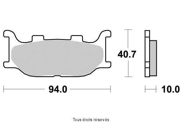 SIFAM - Placute frana KYOTO S1109 = SBS691 [SEMIMETALICE]