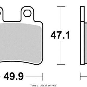 SIFAM - Placute frana KYOTO S1116 = SBS 773HF, 167HF [SEMI-METALICE]