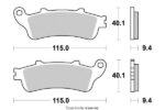 SIFAM - Placute frana KYOTO S1165 = SBS 735HF, 735HS [SEMI-METALICE]