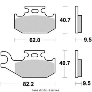SIFAM - Placute frana KYOTO S1979 = SBS767 [SEMIMETALICE]