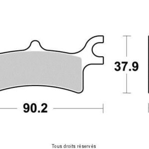 SIFAM - Placute frana KYOTO S1992 = SBS 787ATS [SEMI-METALICE]