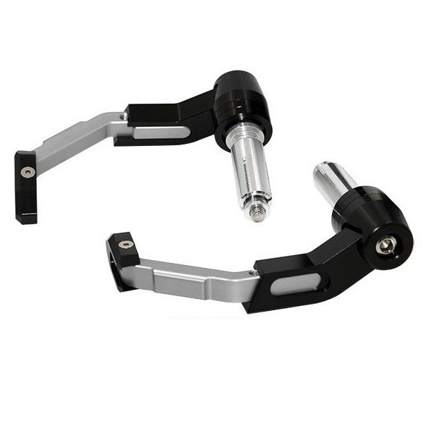 SIFAM - Set protectii leviere FRANA/AMBREIAJ [diam. 13mm - 17mm] ARGINTIU - METAL CNC