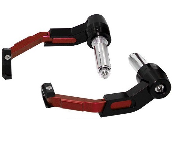 SIFAM - Set protectii leviere FRANA/AMBREIAJ [diam. 13mm - 17mm] ROSU - METAL CNC