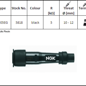 NGK - Pipa bachelita SD05EG